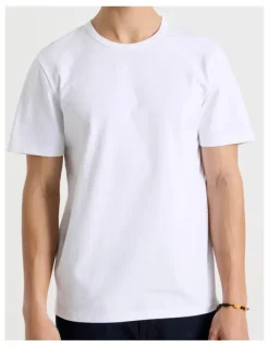 Grab Slim Crew Neck T-Shirt in White