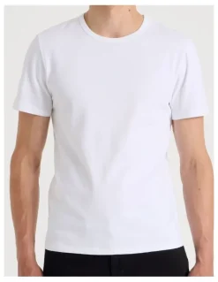 Grab Slim Crew Neck T-Shirt in White