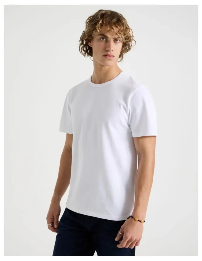 Grab Slim Crew Neck T-Shirt in White