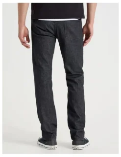 Grab Slim Tapered Jeans in Black