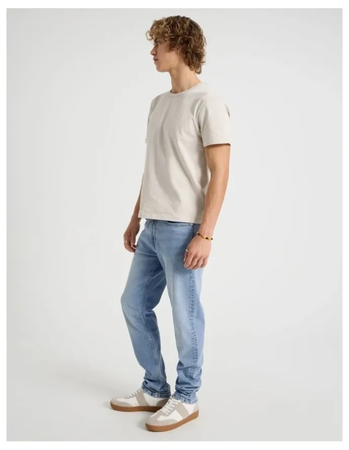 Grab Slim Tapered Jeans in Light Blue