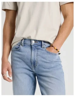 Grab Slim Tapered Jeans in Light Blue