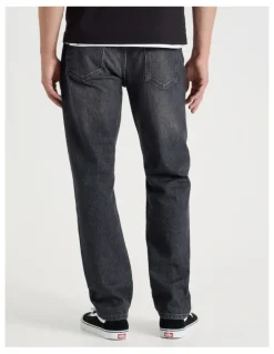 Grab Straight At Waist Performance Jeans in Charcoal