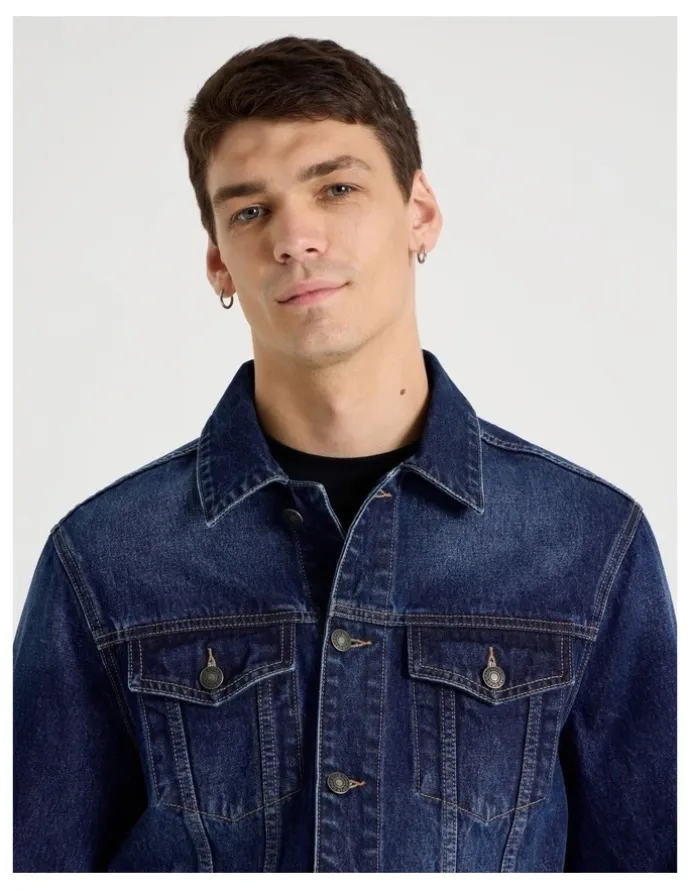 GRAB Type 3 Trucker Jacket in Dark Denim