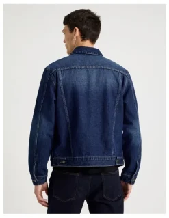 GRAB Type 3 Trucker Jacket in Dark Denim