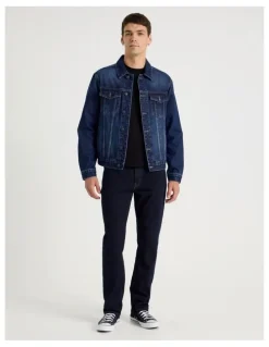 GRAB Type 3 Trucker Jacket in Dark Denim