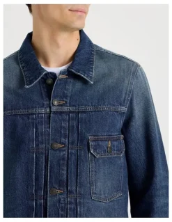 GRAB Type 1 Trucker Jacket in Mid Blues