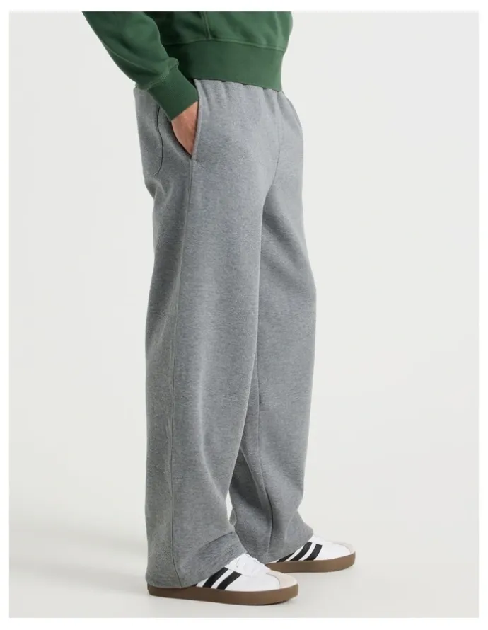 Grab Wide Leg Trackpant in Charcoal