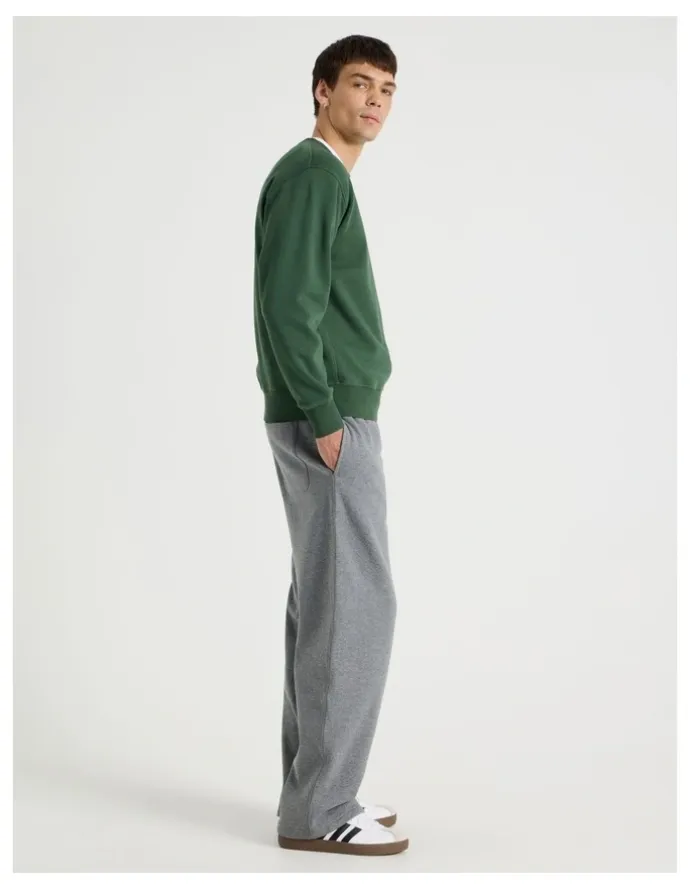 Grab Wide Leg Trackpant in Charcoal