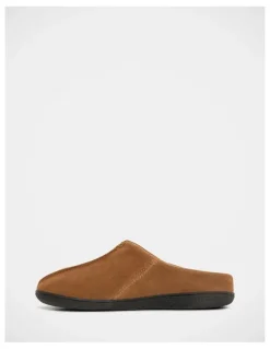 Grosby Alfie II Scuff Slippers in Cognac
