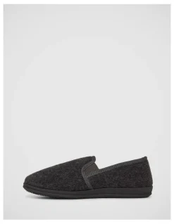Grosby Douglas Slippers In Charcoal