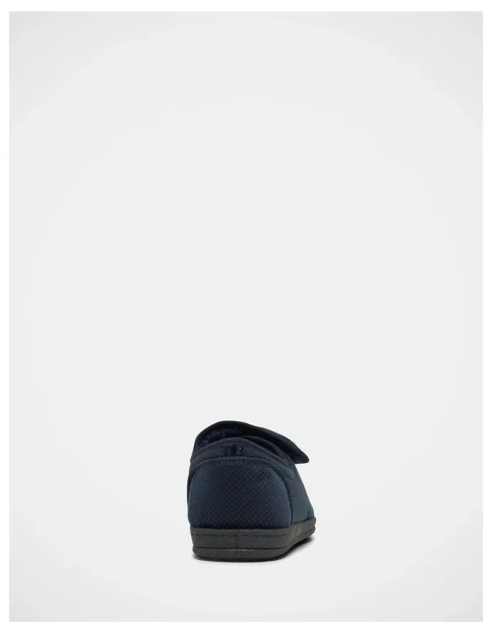 Grosby William Velcro Slippers in Navy