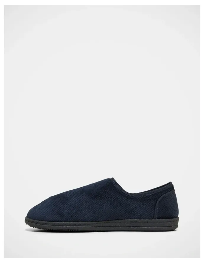 Grosby William Velcro Slippers in Navy