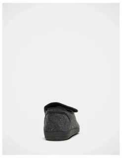 Grosby William Velcro Slippers in Grey