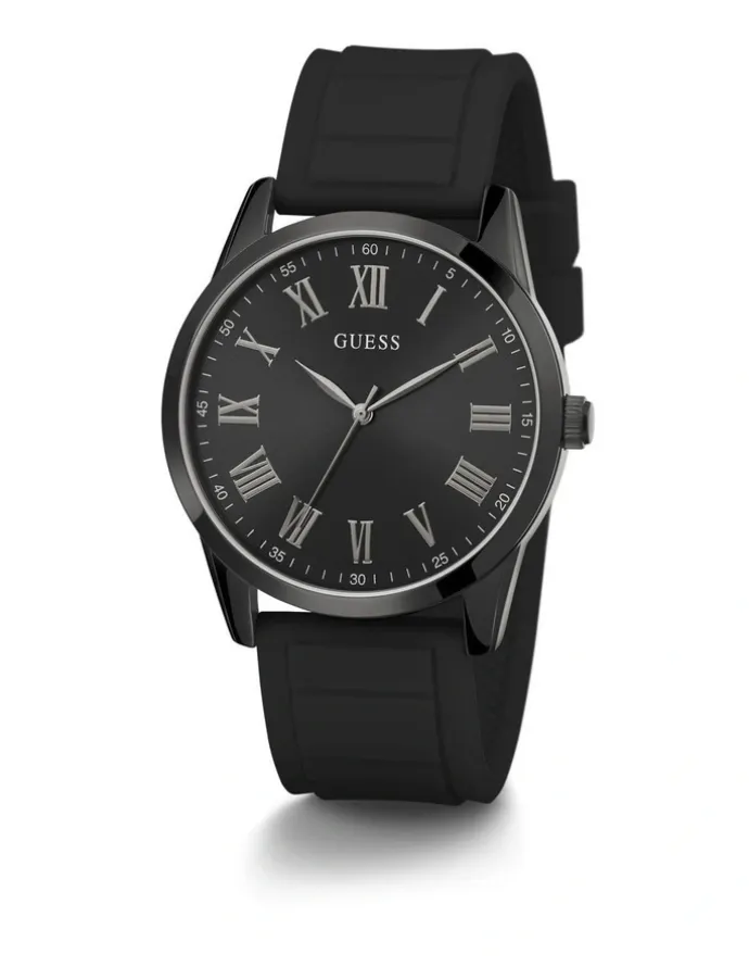 Guess Charter Black Silicone Watch