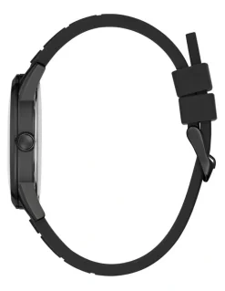 Guess Charter Black Silicone Watch
