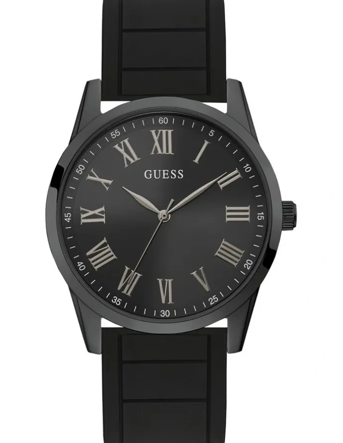 Guess Charter Black Silicone Watch