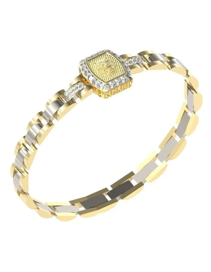 Guess Lion Crystal Bracelet 16mm in Gold