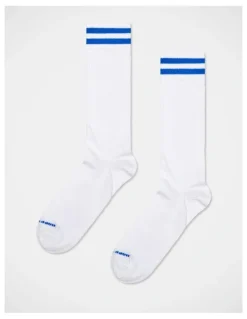 Happy Socks 3-Pack Solid Sneaker Socks in White, Red, and Blue