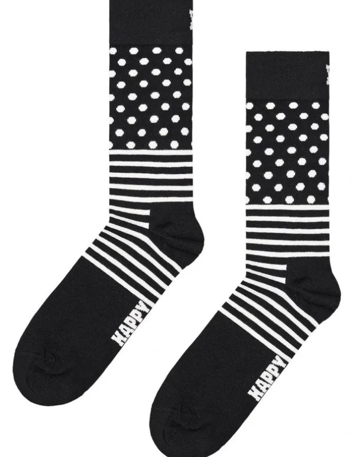 Happy Socks 4Pk Classic Sock Gift Set In Black/white