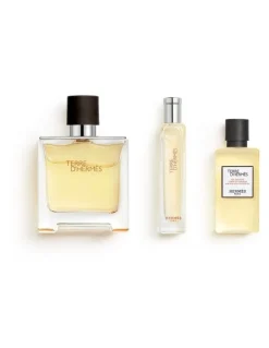 HERMÈS Terre d'Hermés Gift Set, Parfum EDP 75ml 15ml Shower Gel 40ml)