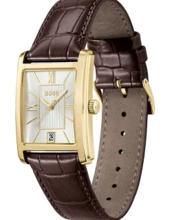 Hugo Boss Principle Dress Leather Dial 1514300 Watch in Brown