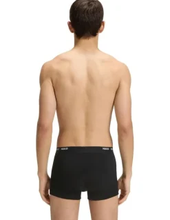 Hugo Cotton Stretch Trunks 5 Pack in Black