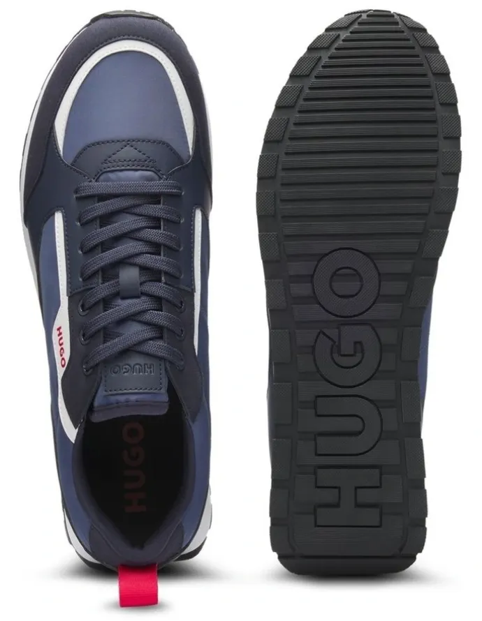 Hugo Icelin Runn Pumf N Sneaker in Open Blue