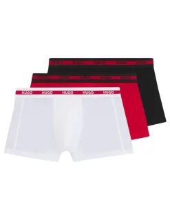 Hugo Triplet Planet Cotton Stretch Trunks 3 Pack in Multi