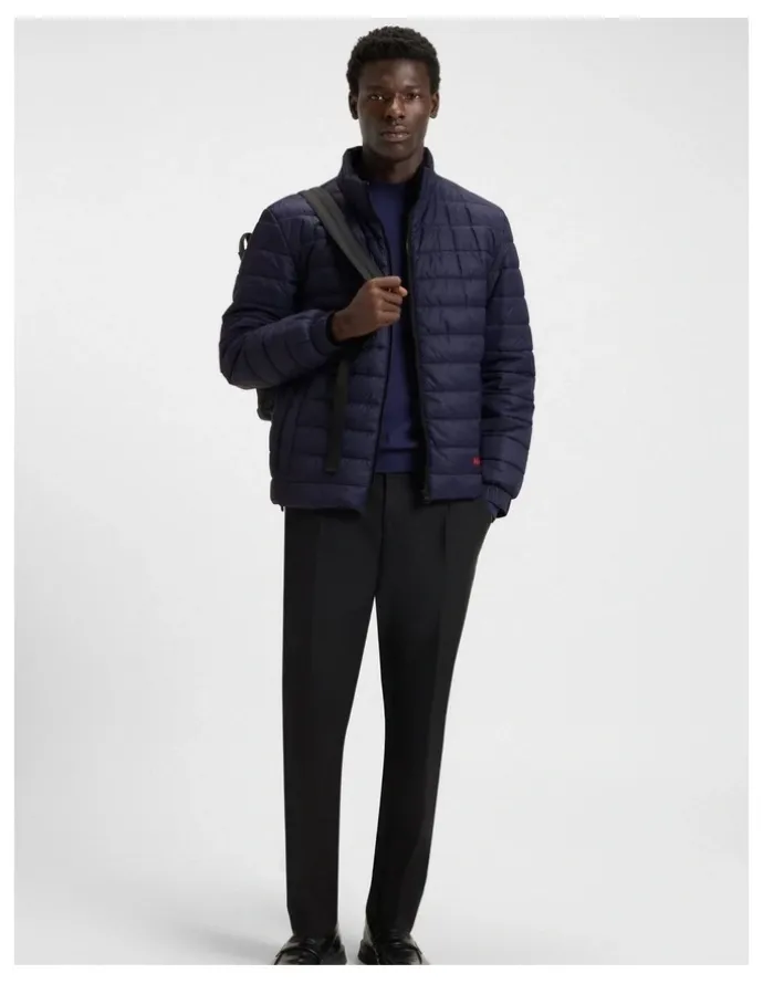 Hugo Brenti Puffer Jacket Navy