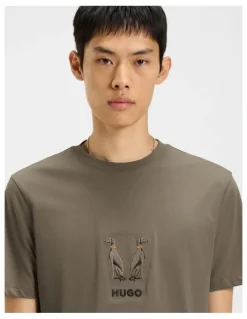 Hugo Dugolini T-shirt in Medium Grey