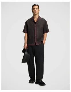 Hugo Espino Short Sleeve Shirt Open Brown