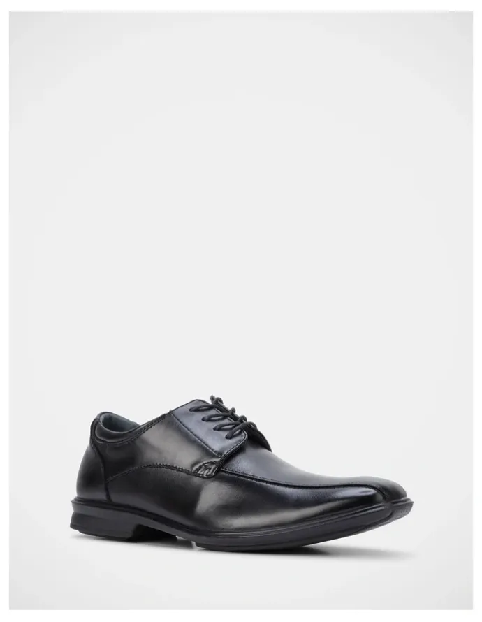 Hush Puppies Carey Leather Lace Up Dress Shoe in Black