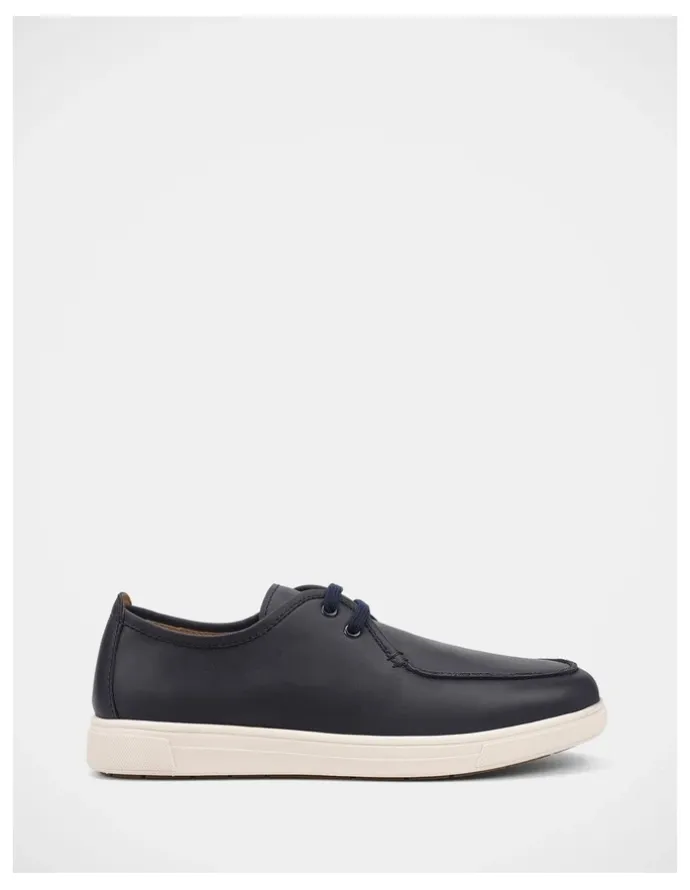Hush Puppies Gael Shoes In Navy Wild