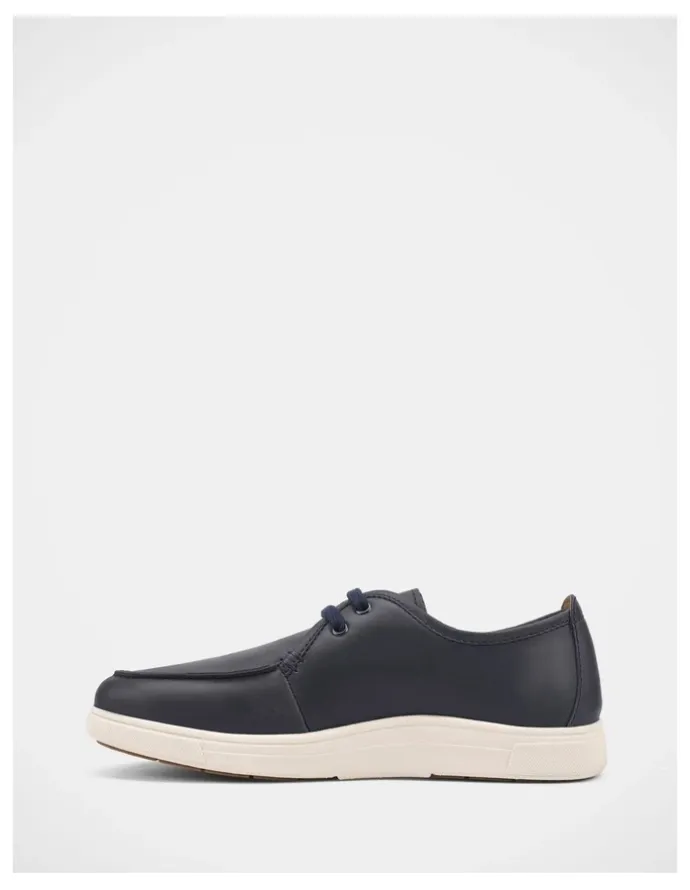 Hush Puppies Gael Shoes In Navy Wild