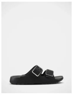 Hush Puppies Hoges Sandals In Black/Grey