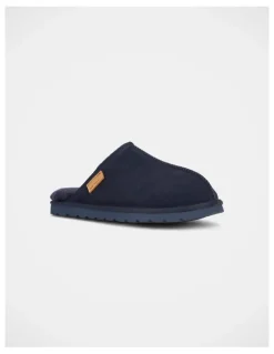 Hush Puppies Loch Slippers in Navy