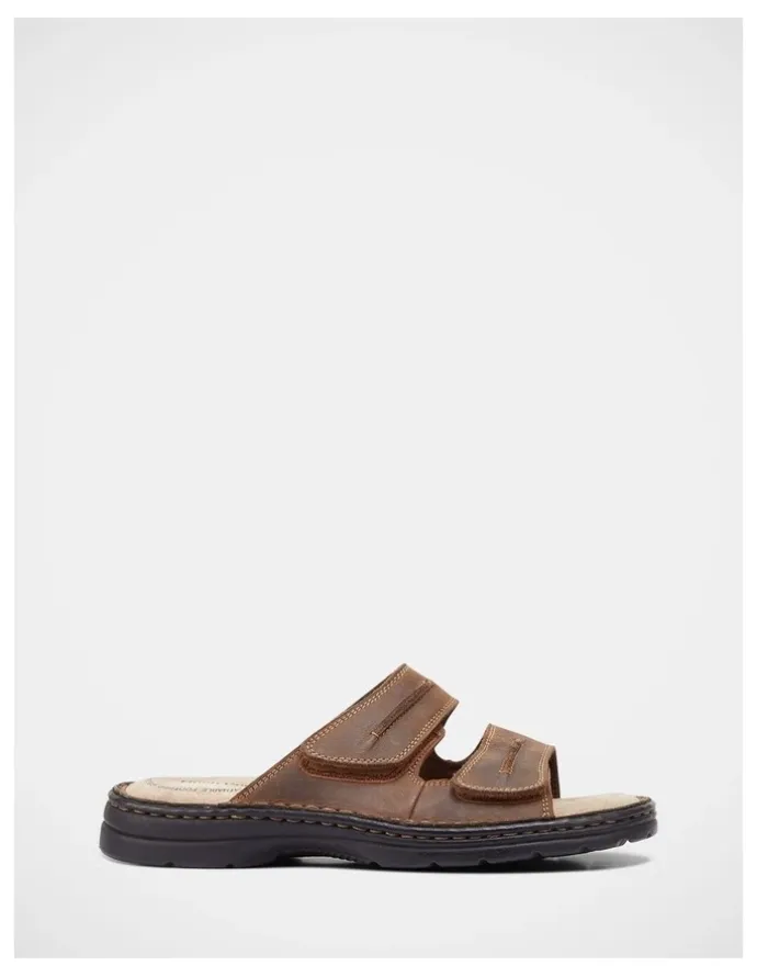 Hush Puppies Slider Sandals in Brown