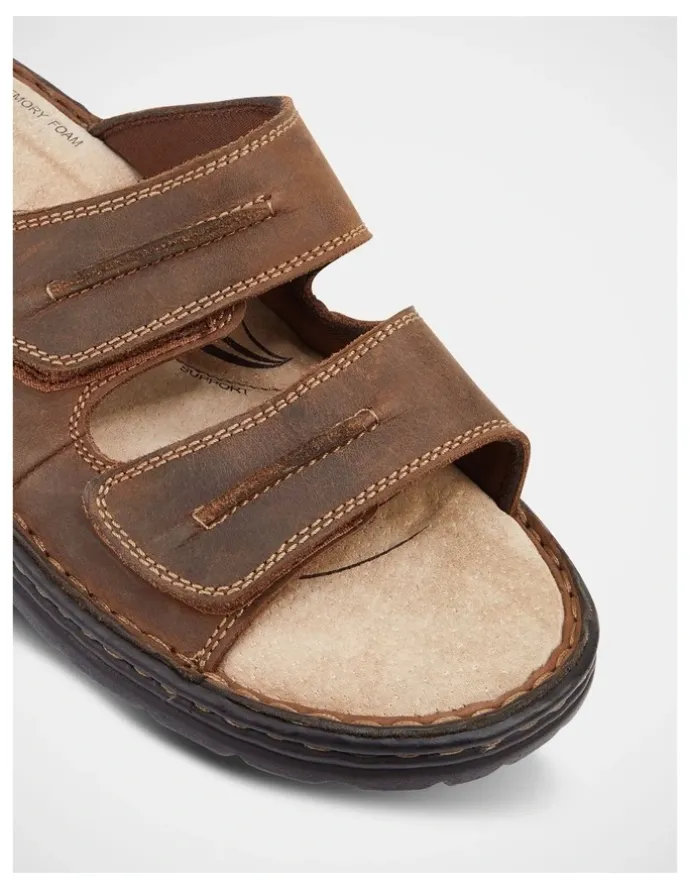 Hush Puppies Slider Sandals in Brown