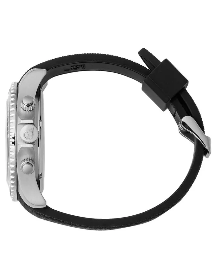 ICE-Watch Ice Steel Large Black Silicone Chronograph Watch