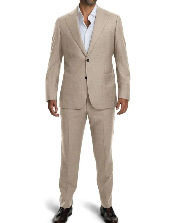 Institchu The Alsace Wool Blend Pants in Beige