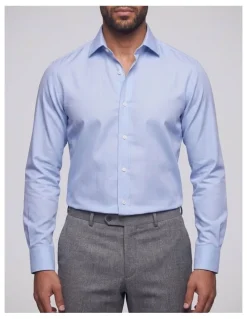 Institchu Chekhov Blue Glen Plaid Cotton Shirt