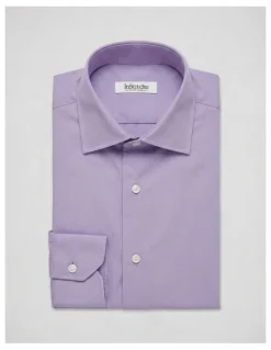 Institchu Faulkner Purple Cotton Shirt