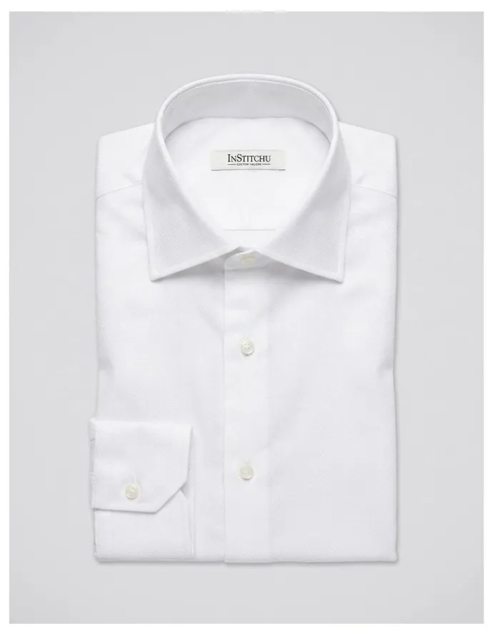 Institchu Hunt White Diamond Cotton Shirt