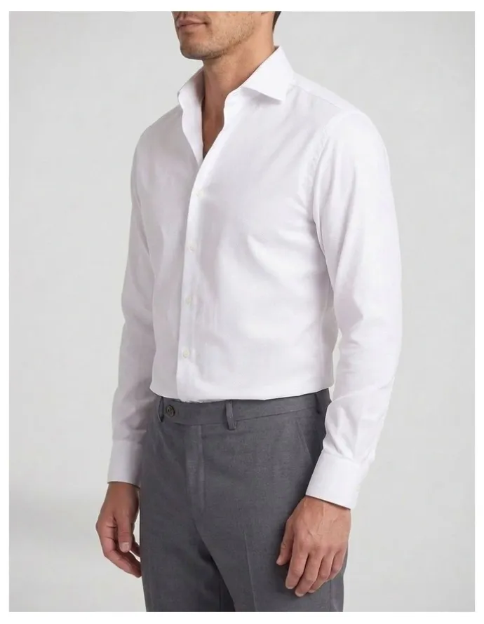 Institchu Hunt White Diamond Cotton Shirt