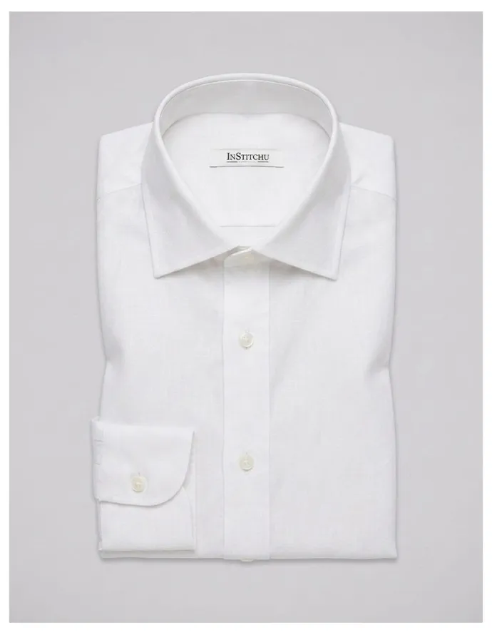 Institchu Kailua White Linen Shirt