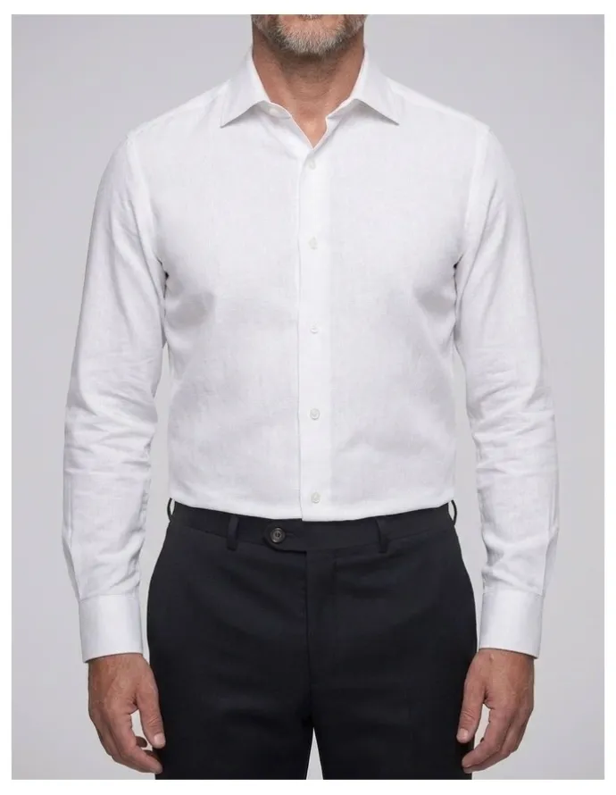 Institchu Kailua White Linen Shirt