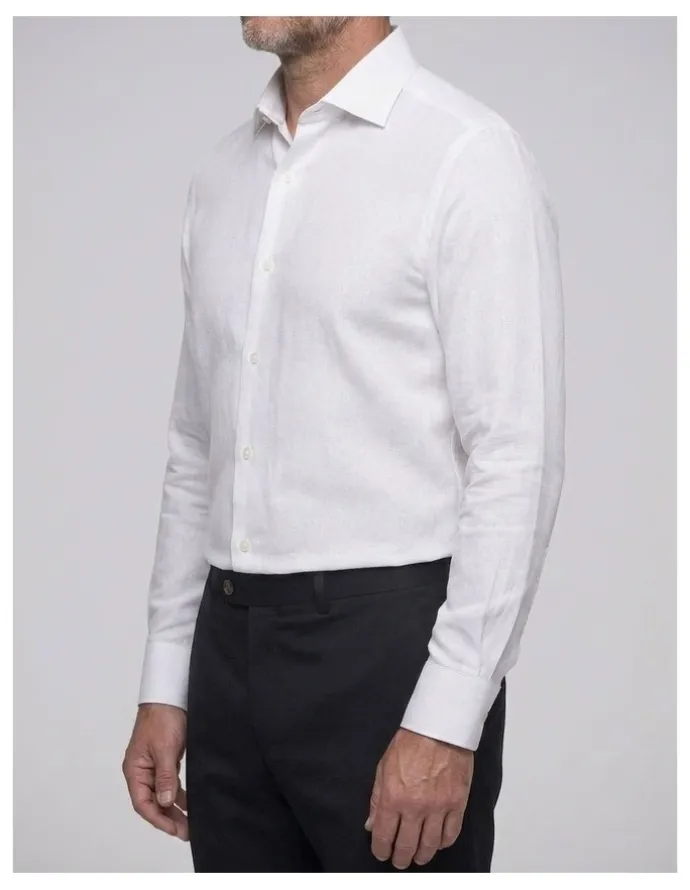 Institchu Kailua White Linen Shirt