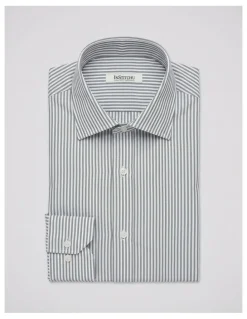Institchu Luca Non Iron Stripe Shirt in Grey