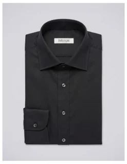 Institchu Wallace Black Twill Cotton Shirt